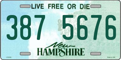 NH license plate 3875676