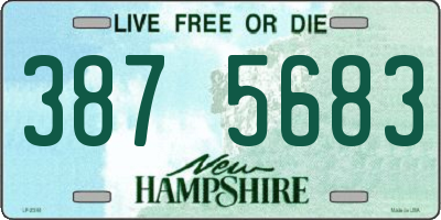 NH license plate 3875683