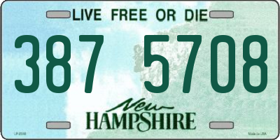 NH license plate 3875708