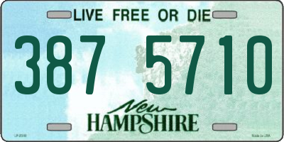 NH license plate 3875710