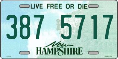 NH license plate 3875717