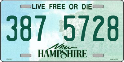 NH license plate 3875728