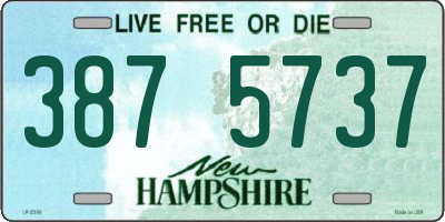 NH license plate 3875737