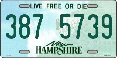 NH license plate 3875739