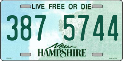 NH license plate 3875744