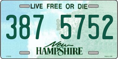 NH license plate 3875752