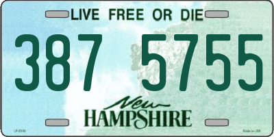 NH license plate 3875755