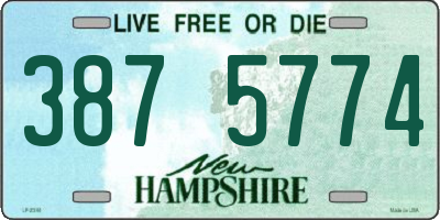 NH license plate 3875774