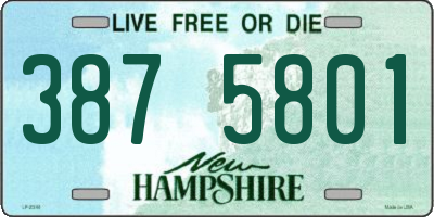 NH license plate 3875801