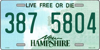 NH license plate 3875804
