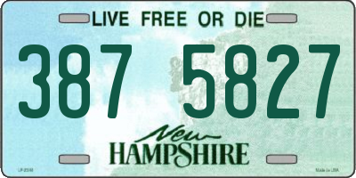 NH license plate 3875827