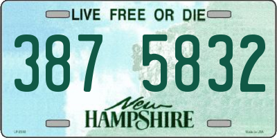 NH license plate 3875832