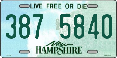 NH license plate 3875840