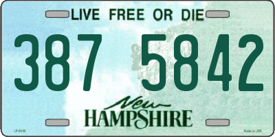 NH license plate 3875842