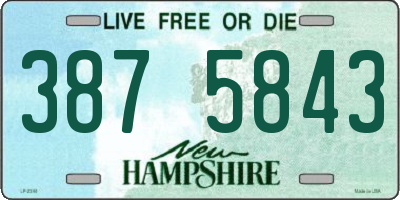 NH license plate 3875843