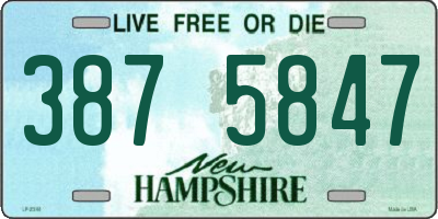 NH license plate 3875847