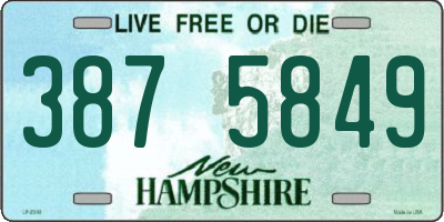 NH license plate 3875849