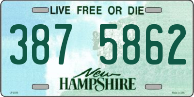 NH license plate 3875862
