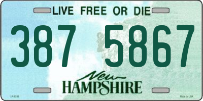 NH license plate 3875867