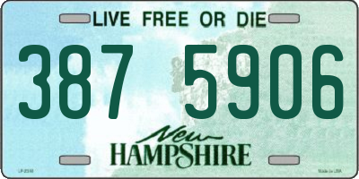 NH license plate 3875906