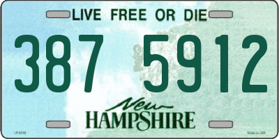 NH license plate 3875912