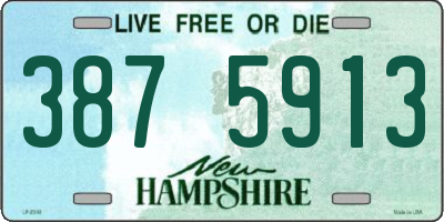 NH license plate 3875913