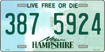 NH license plate 3875924