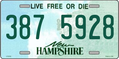 NH license plate 3875928