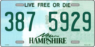 NH license plate 3875929