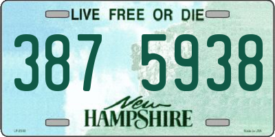 NH license plate 3875938