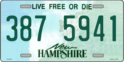 NH license plate 3875941