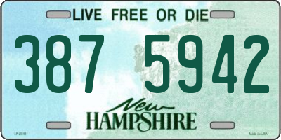 NH license plate 3875942