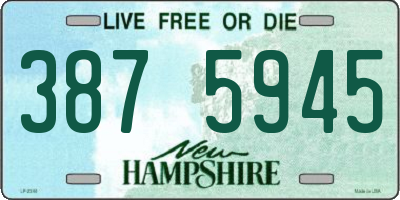 NH license plate 3875945
