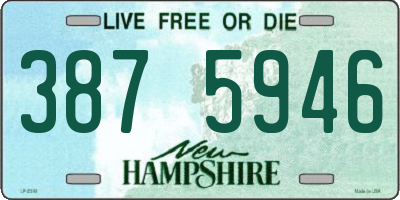 NH license plate 3875946