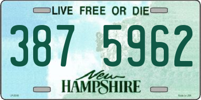 NH license plate 3875962