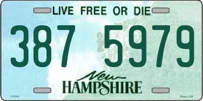 NH license plate 3875979