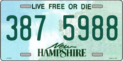 NH license plate 3875988