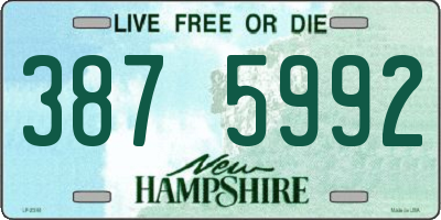 NH license plate 3875992