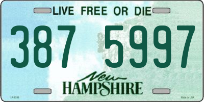 NH license plate 3875997