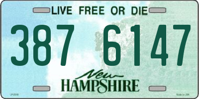 NH license plate 3876147