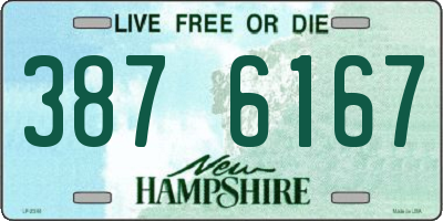 NH license plate 3876167