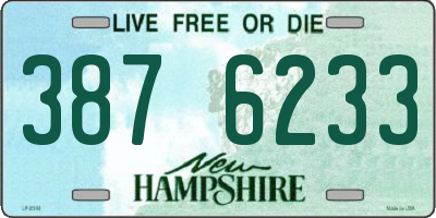 NH license plate 3876233