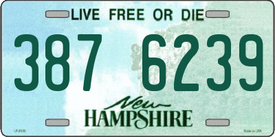 NH license plate 3876239