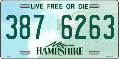 NH license plate 3876263