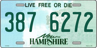 NH license plate 3876272