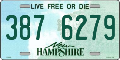 NH license plate 3876279