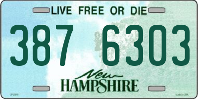 NH license plate 3876303