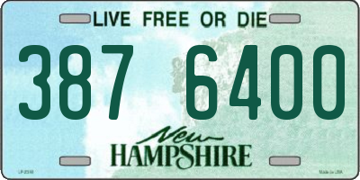 NH license plate 3876400