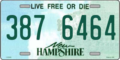 NH license plate 3876464