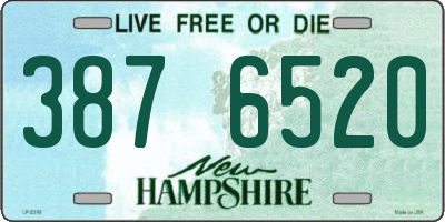 NH license plate 3876520